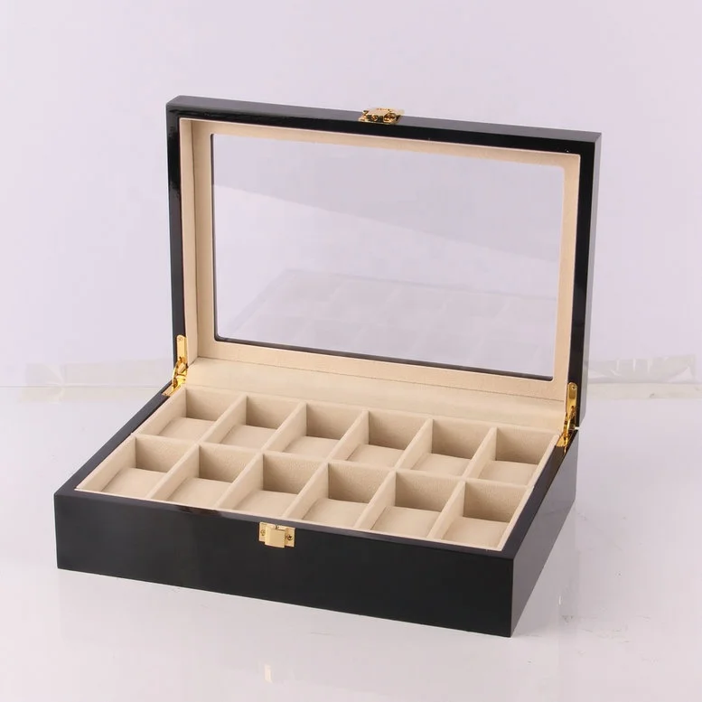 

Ready stock strong hot sales 12 slots luxury custom watch box case wooden box watch From winxtan Foshan,Guangdong,China, As photo(or customized)