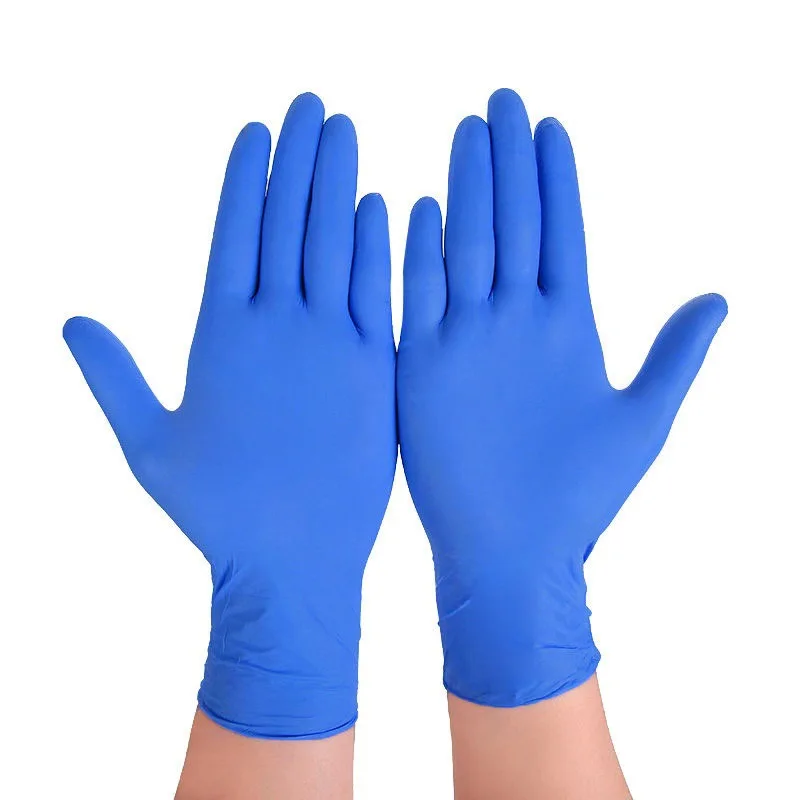 

Disposable pvc gloves food grade household kitchen housework white blue protective powder-free nitrile gloves 100 pcs, Transparent pvc, white, purple blue, sky blue, black