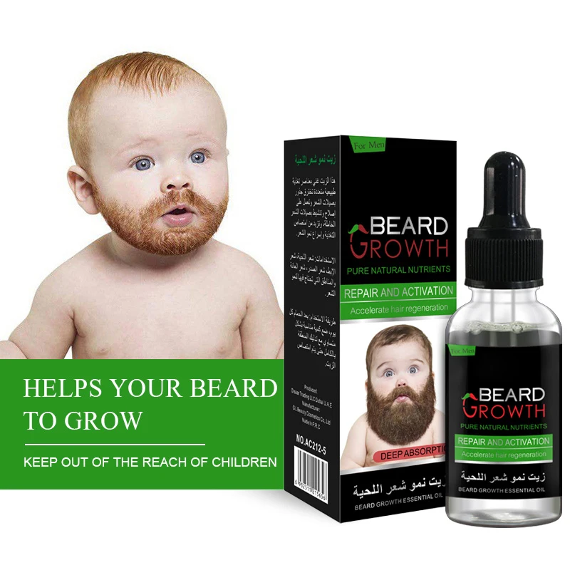 

Professional Manufacturing Natural Beauty Pure Nutrients Regrowth Organic Bread Growth Essential Bottle Beard Oil