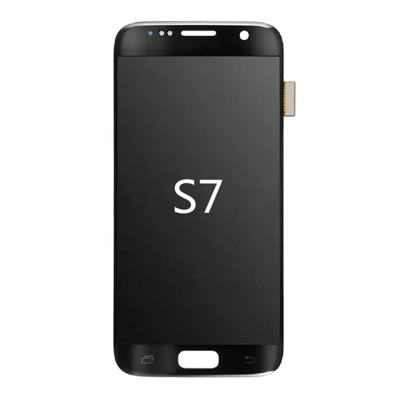 

mobile phone lcd for samsung Galaxy s7 original lcd screen display digitizer assembly, Black