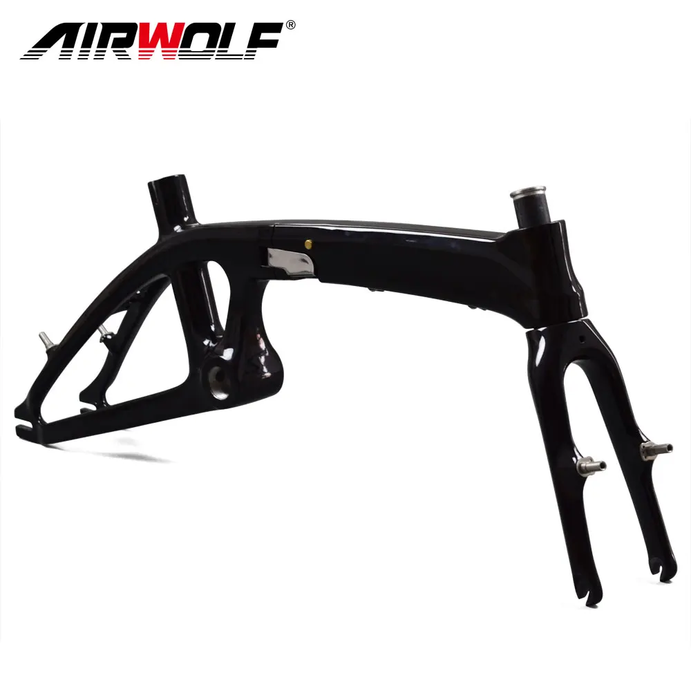 

Factory OEM Carbon Folding Bike Frame 14 Kids Children Bicycle Frame Folding