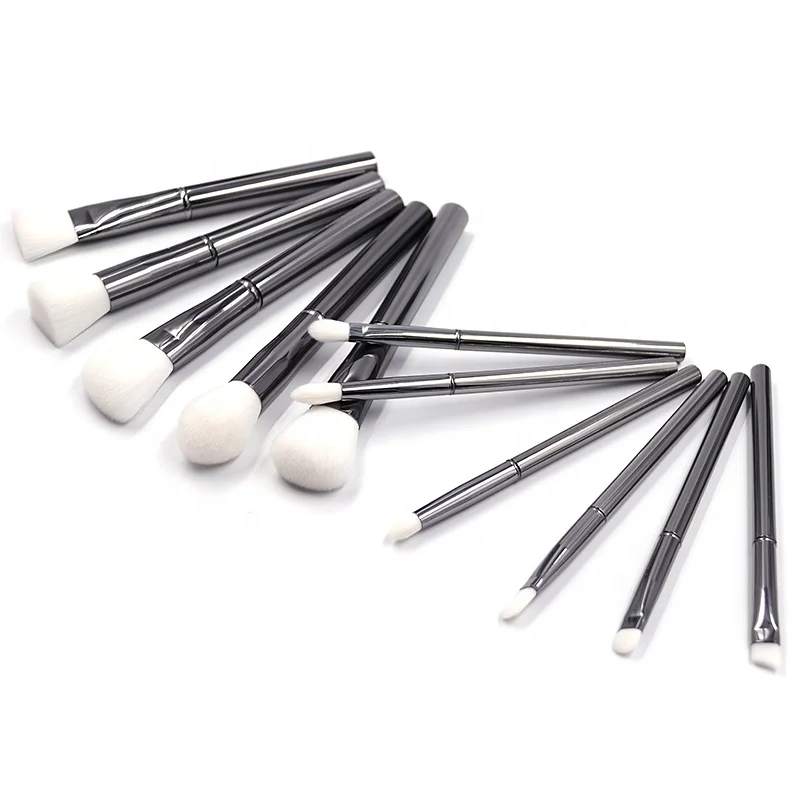 

Beautydom High Quality Makeup Brush Sets Silver 11Pcs Logo 2022 New Product Ideas Factory Oem/Odm Shenzhen Make Up Brushes, Customized color