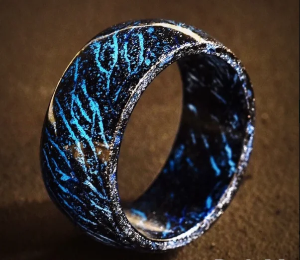 

Hot fashion Glow In The Dark Ring Wholesale Resin Luminous Rings, Gold