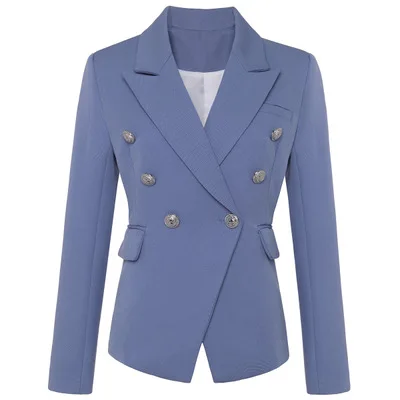 

2020 new arrivals wholesale fashion double breasted embellished women blazer suits