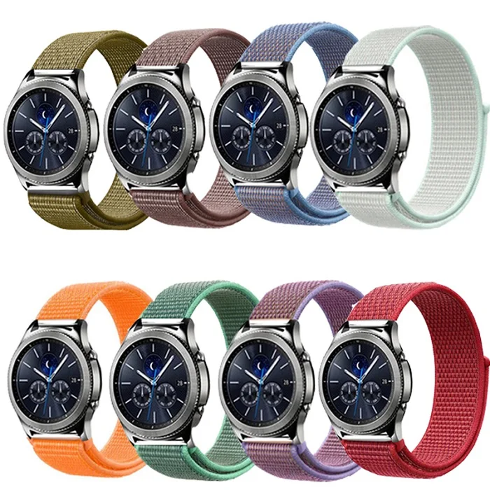 

for Samsung Galaxy Watch Active 2 20mm Soft Breathable Nylon Loop Replacement Watch Strap