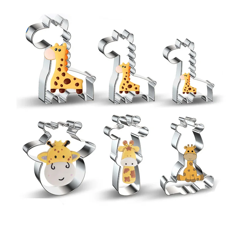 

DIY cookie mold stainless steel cookie cutter for giraffe Bakeware Cookie Tools