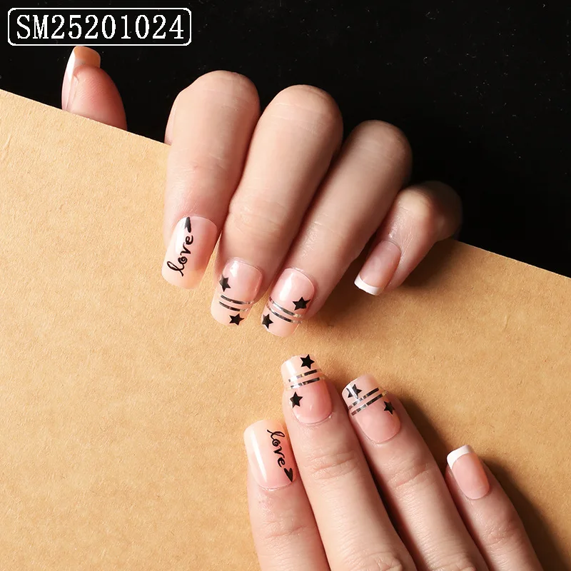 

New Arrived French full nail cover false high quality false nails press