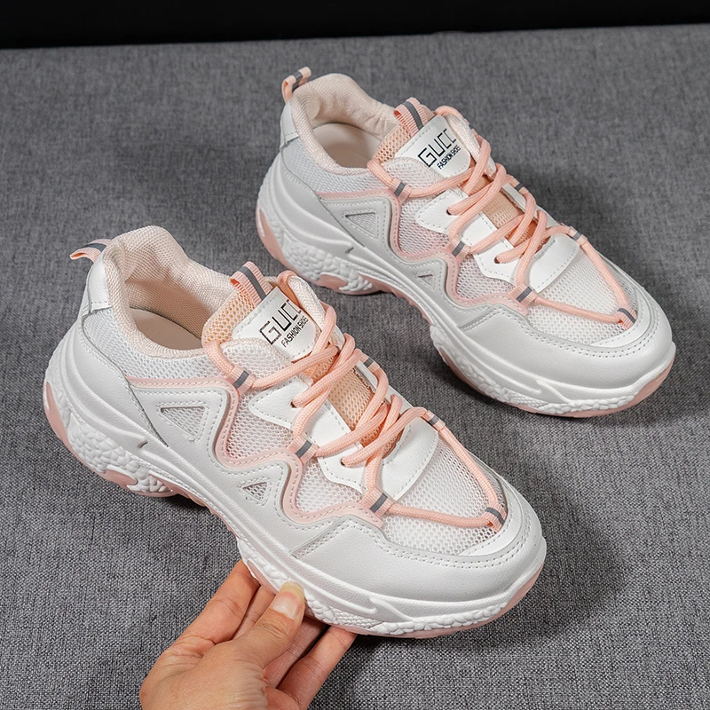 

Hot sale breathable mesh women casual sports shoes ladies sneakers women, Optional