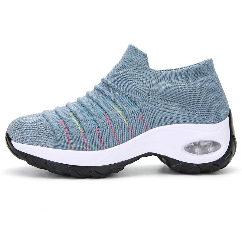 

Women flat platform sneakers casual shoes lasted designed running women dance shoes, Black/grey/kakai/blue/black grey