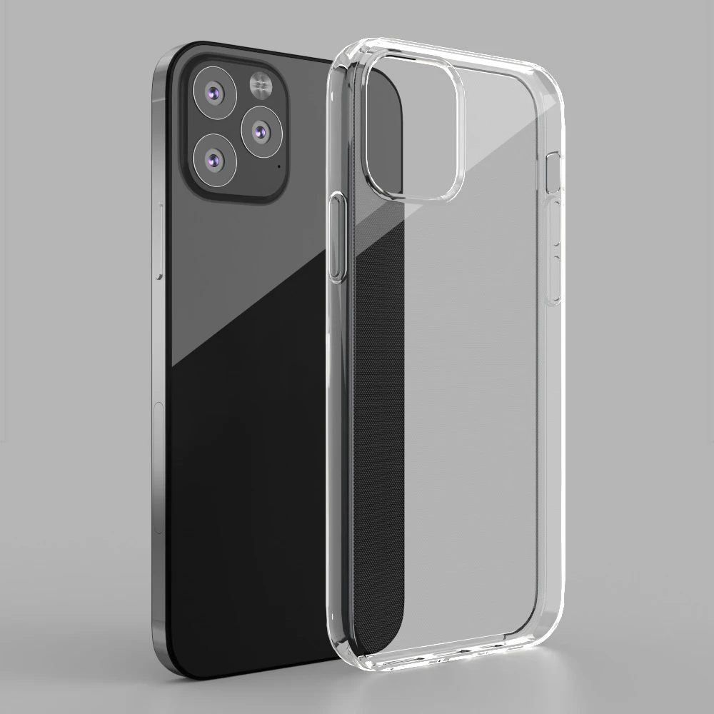 

Drop Shipping Wholesale For Apple iPhone 12 12 Pro Max TPU Full Transparent Anti-fall TPU Soft Cover Mobile Phone Case
