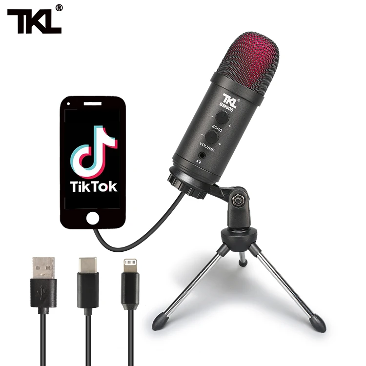 

TKL BM900 USB computer microphone recording online mobile live microphone podcast live streaming YouTube PC recording