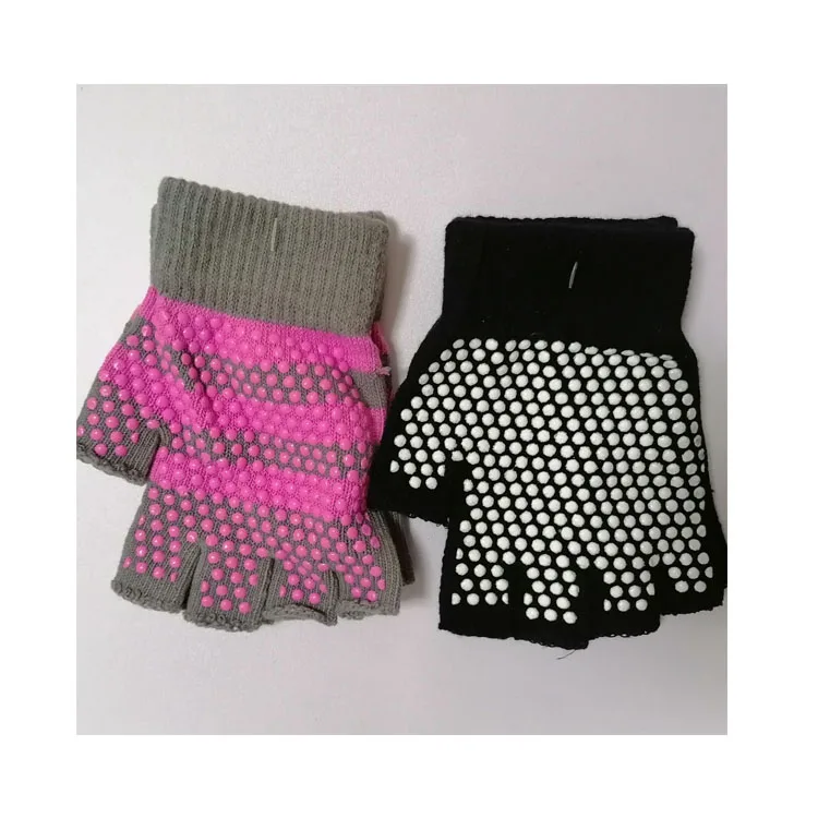 

Wholesale Half Finger Yoga Hot Sale High Quality Cotton Gym Sport Gloves