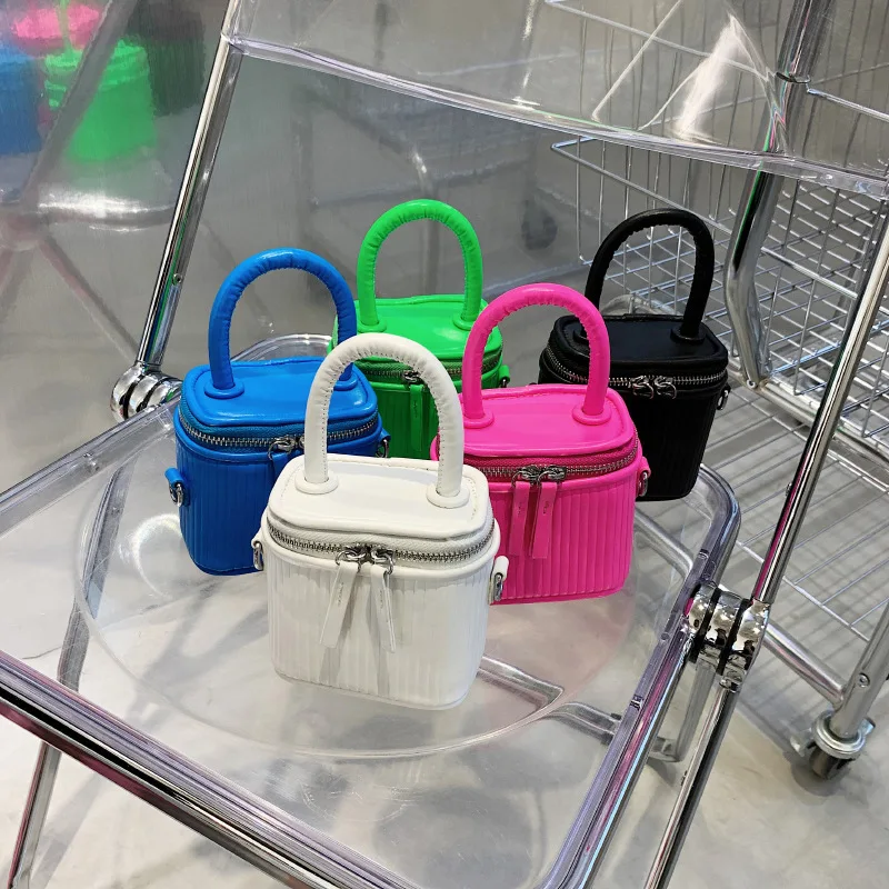 

New Arrivals Candy Color Mini Bucket Bags Shoulder Crossbody Handbags For Women Hand Bags Jelly Purses And Handbags 2021