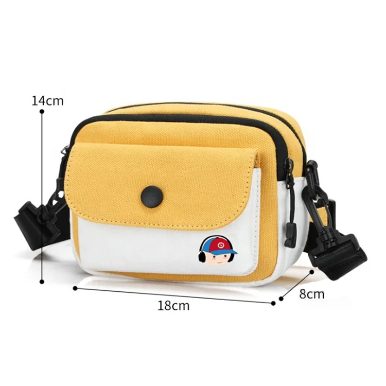 

New sling multy-color cross girl shoulder mini message bag