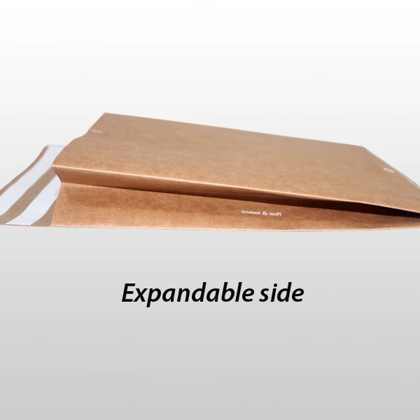 Custom Biodegradable Expandable Kraft Paper Mailer Bags/shipping Bags