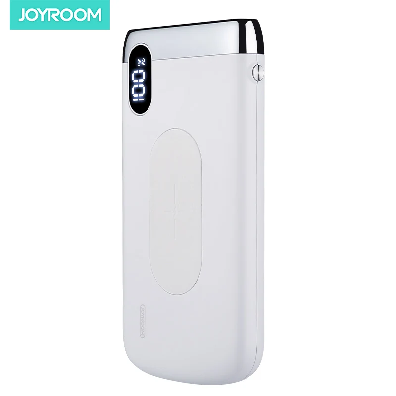 Joyroom new products battery charging qi charger powerbank wireless 10000mah