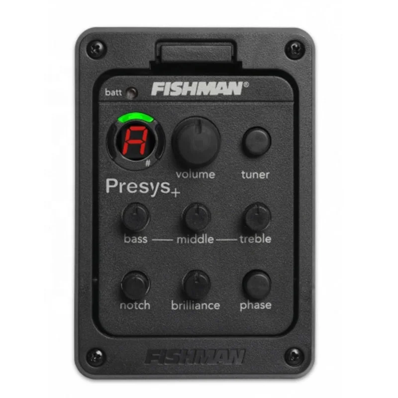 

201 Presys + Preamp EQ Tuner Piezo Pickup Equalizer System Fishman Pickup, Black