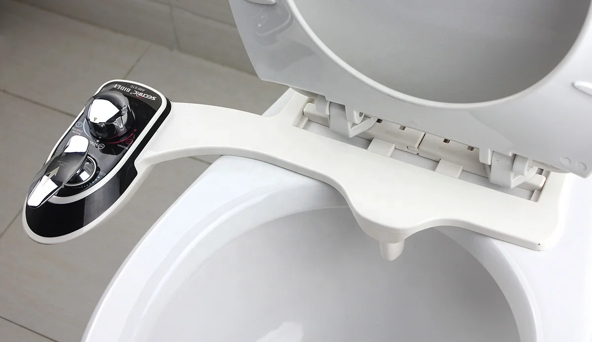 
AMI610 SECNAC Non-electric Dual Nozzle Bidet Attachment for Toilet 