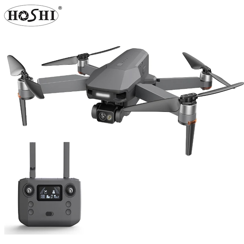 

HOSHI KF101 GPS Drone three-axis gimbal 4K optical flow dual camera 5G transmission EIS stabilizer professional rc quadcopter, Black