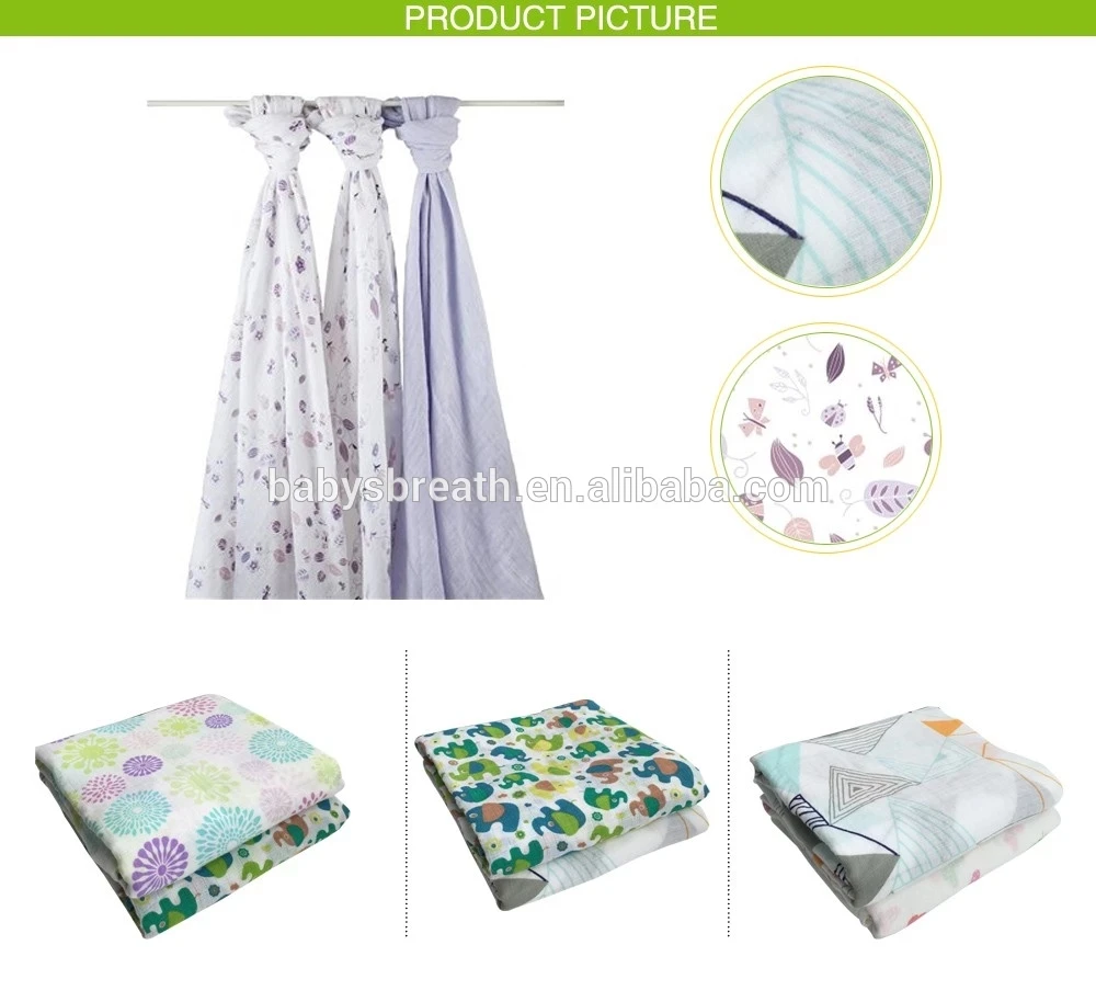 Ms161 Lulujo Muslin Baby Blankets Swaddle Organic,Baby Muslin Swaddle