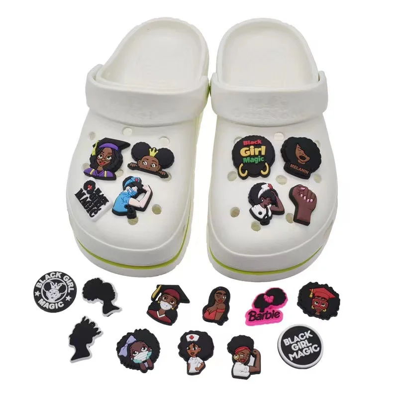 

Cartoon Shoes Decoration PVC Nurse Croc Charms, Cartoon pattern