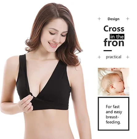 

OEM Service Cotton Soft Fabric Sleeping Maternity Women Nursing Bra