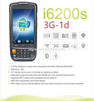 

OEM China manufacturers Honsf Urovo i6200s portable PDA android 1d barcode scanner pda handheld palm computer pda data entry