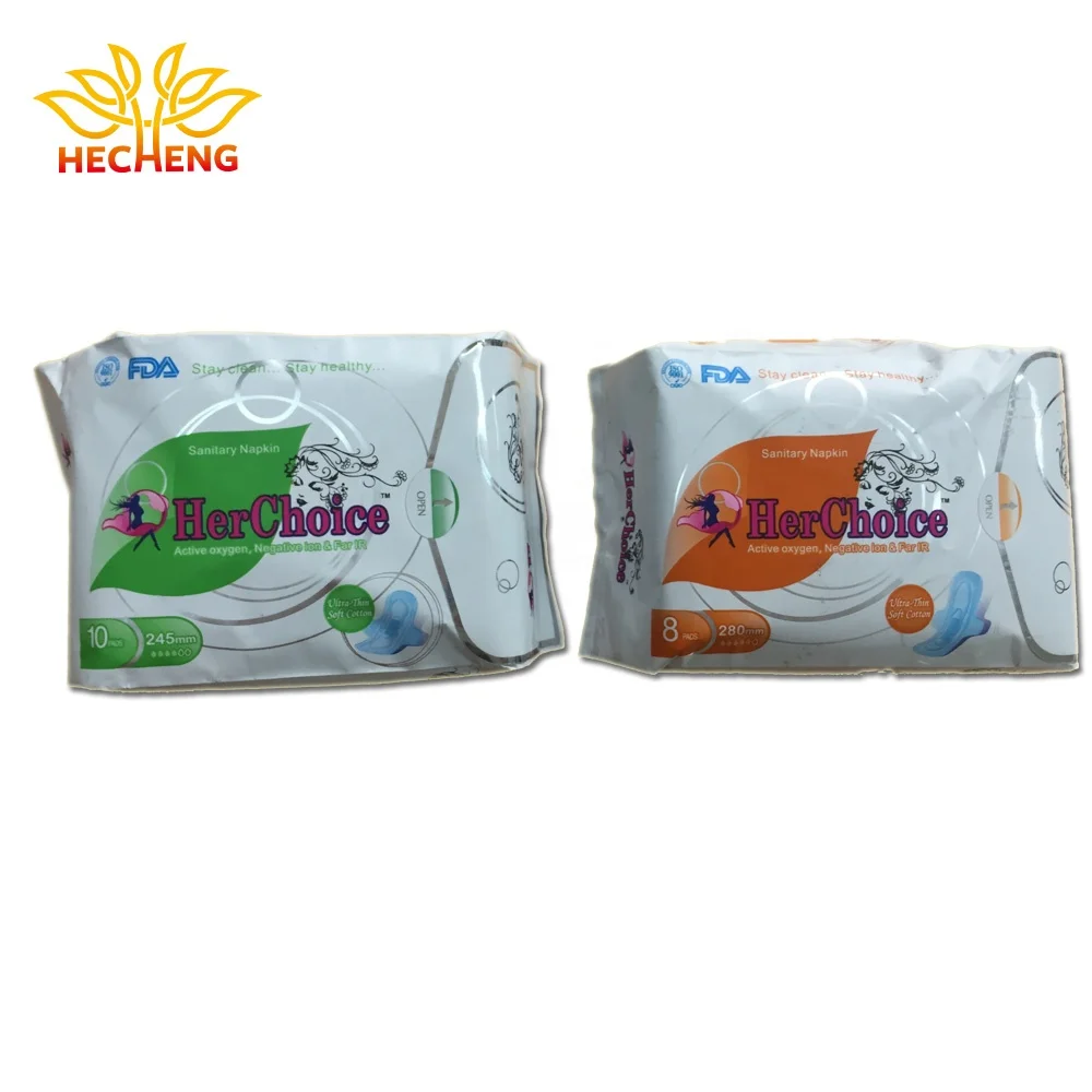

Factory Price Herchoice Brand Sanitary Napkin with Negative Ion