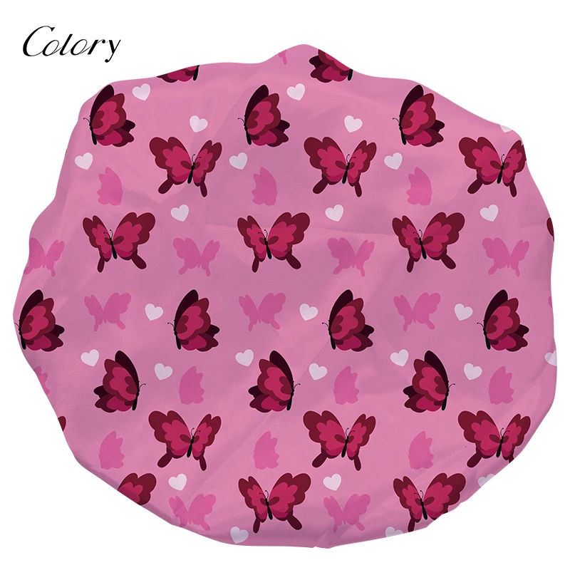 

Colory Hair Logo Design Haed Bonnets With Matching Onsies, Customized color