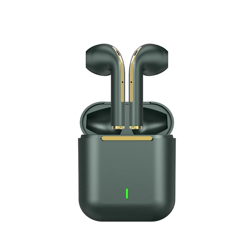 

J18 gaming headphones with microphone earbuds jwellary keychain leather cover