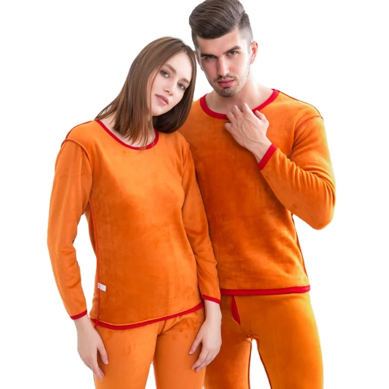 

cheap soft mid-rise Winter Keeping Warm Underwear set adult men's thermal underwear long johns pajamas