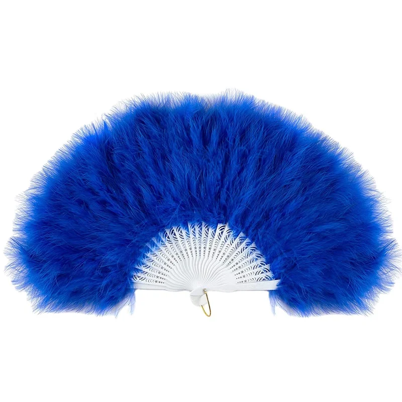 

Custom Personalised Sticks Reflective Chinese Large Feather Rave Folding Bamboo Folding Hand Fan