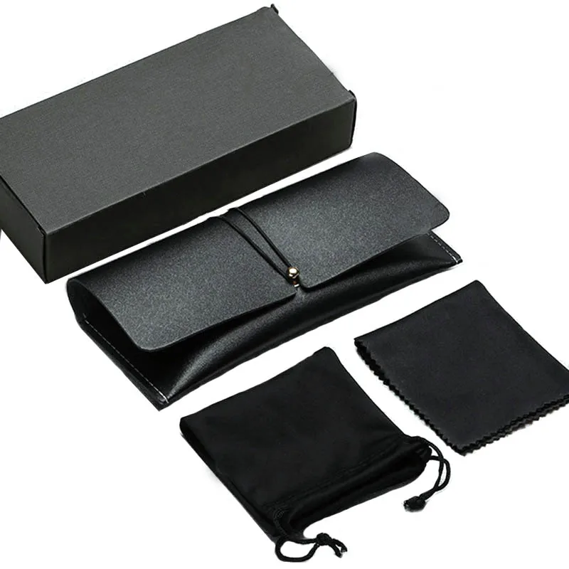 

Leather custom Slim foldable magnet fording logo cheap packaging glasses bag sunglasses case, Available