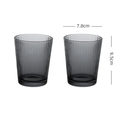 

striped glass water appliance glass tea set jar 1200ml cup 200ml, As the picture show