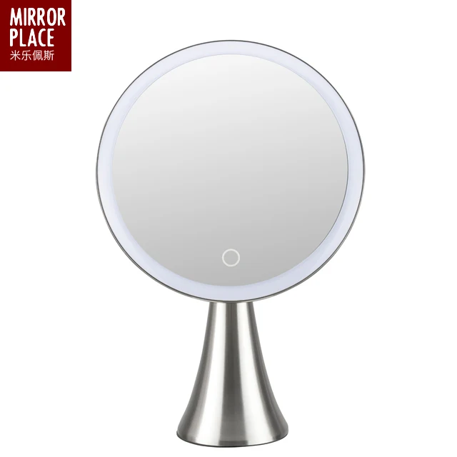 

Single side LED cosmetic mirror with magnifying mirror
