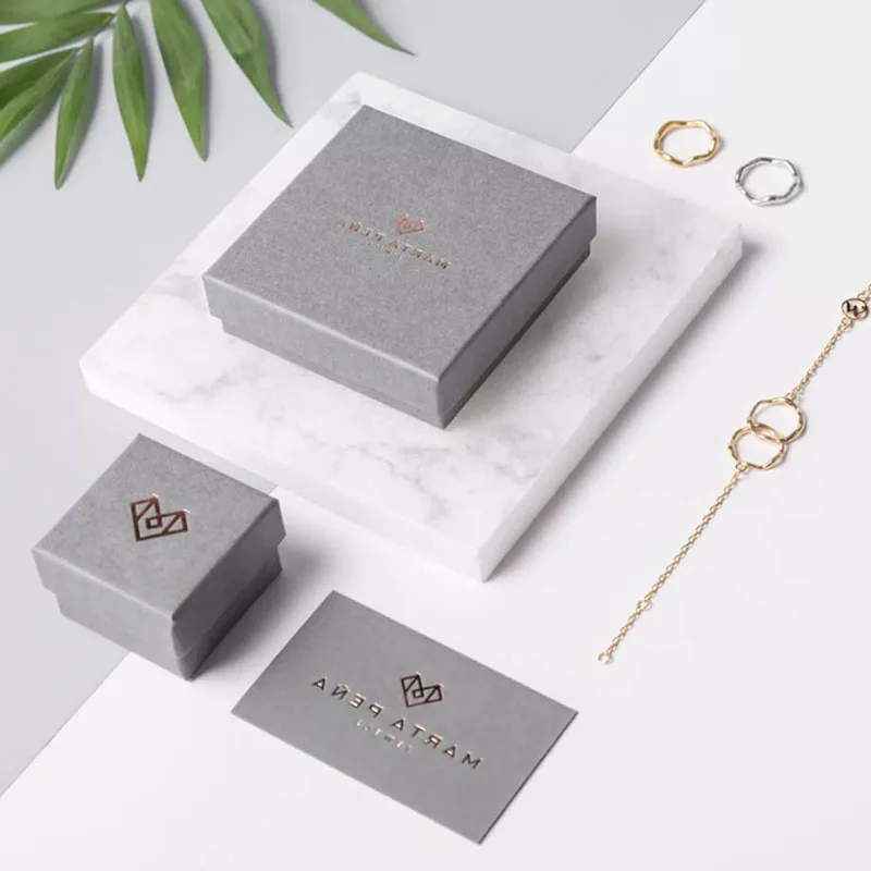 
BK03B Necklace Jewellery Box Custom Luxury Paper Ring Packaging Gift Jewelry Box With Logo Printed 