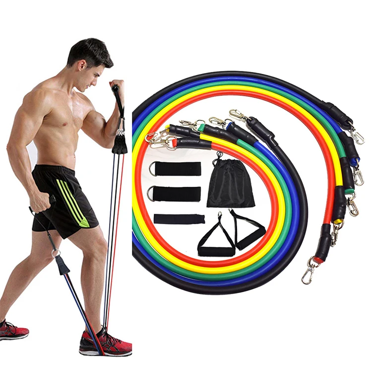 

FunFishing Nwe Wholesale TPE11 piece suit fitness pull rope