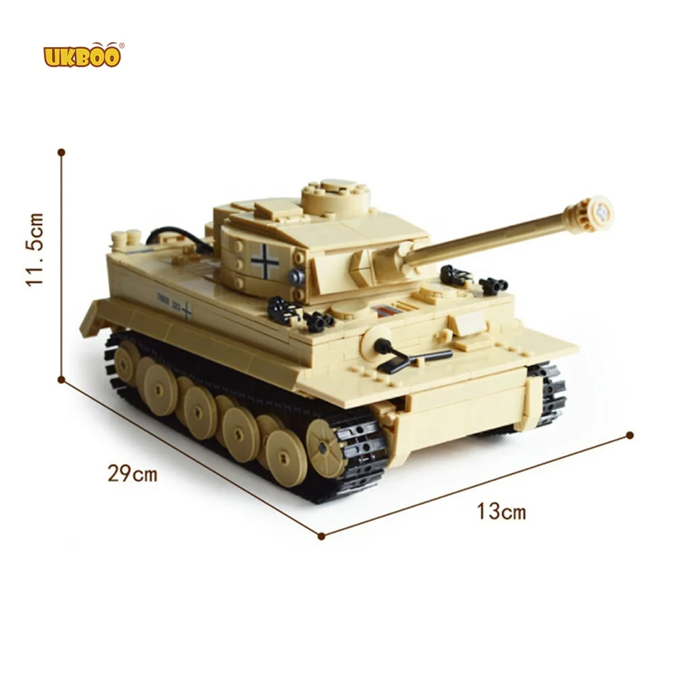 

Free Shipping Hot Sale Educational Kids Toys Series Block Set Military Panzer King Tiger Tank Building Blocks Brick Toy