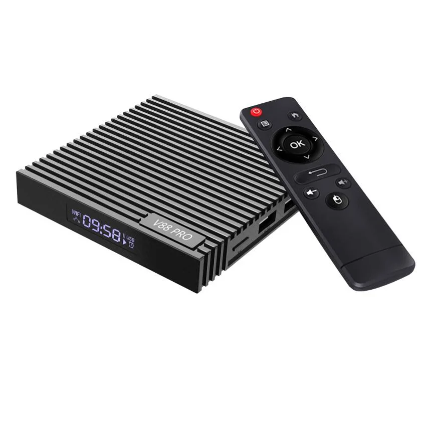 

Wholesale V88PRO Set Top Box Rockchip RK3228A Quad Core Android 9.0 Multilateral Languages