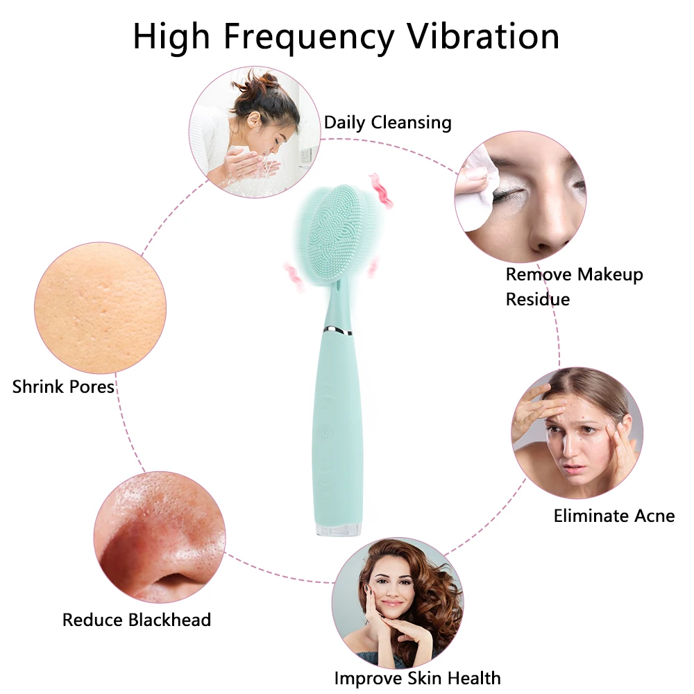 Dropshipping Ultrasonic Wireless Facial Spa Waterproof Facial Cleansing Spin Brush Set With Ce Rohs   .jpg