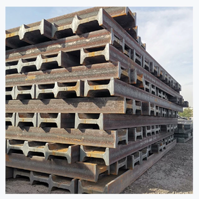 
China manufacturer U71Mn/U75V/U20Mn/U76CrRe 4kg 8kg 12kg 15kg 18kg 22kg 24kg 30kg light steel rail for railway 