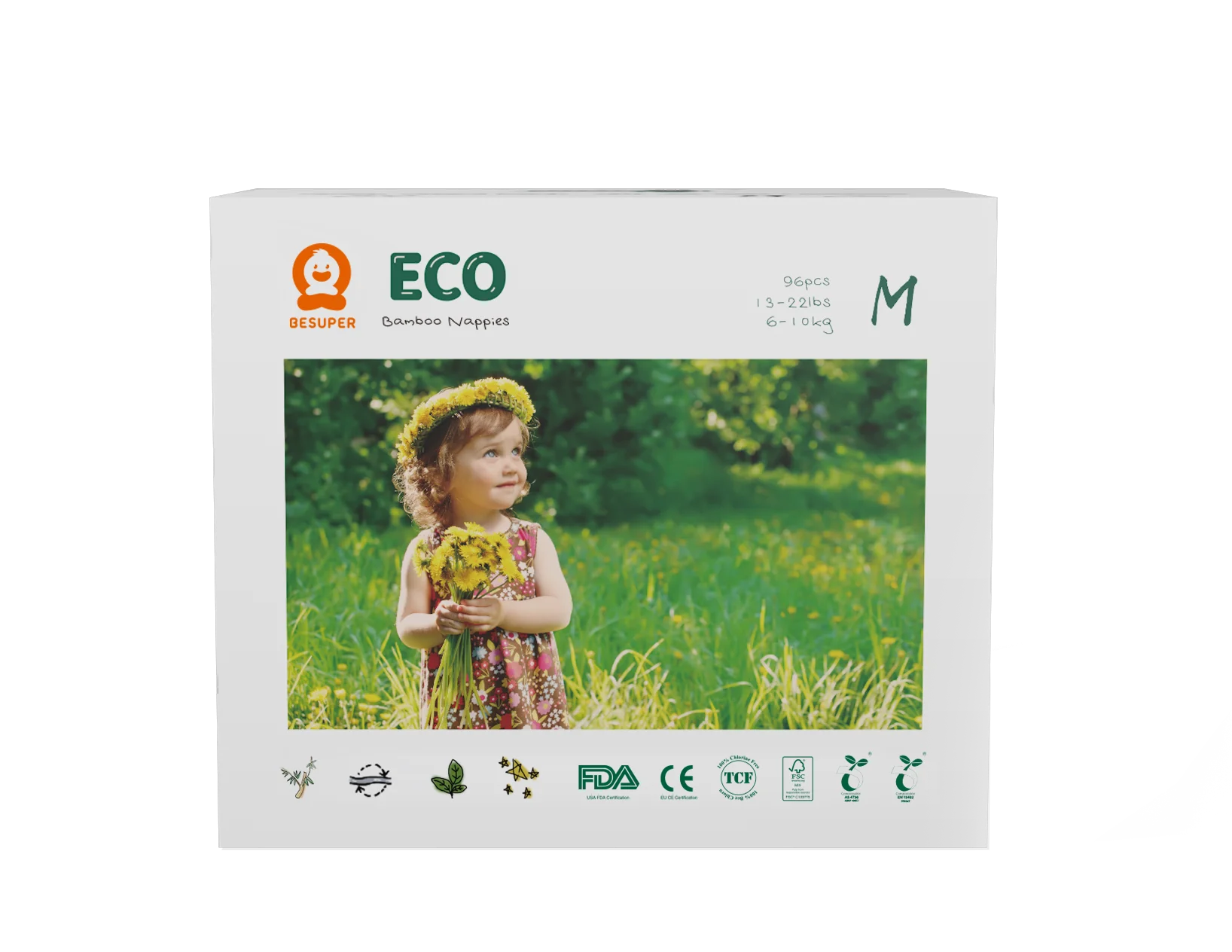 

Discount Customized Private label free shipping biodegradable 100% bamboo fiber baby diaper, Colorful