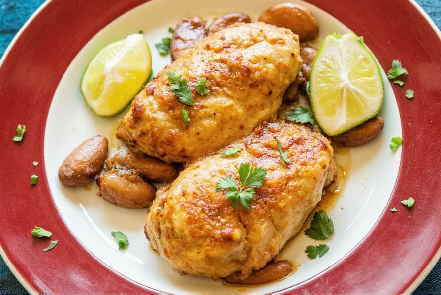 Family enjoying a meal together with Greek chicken
