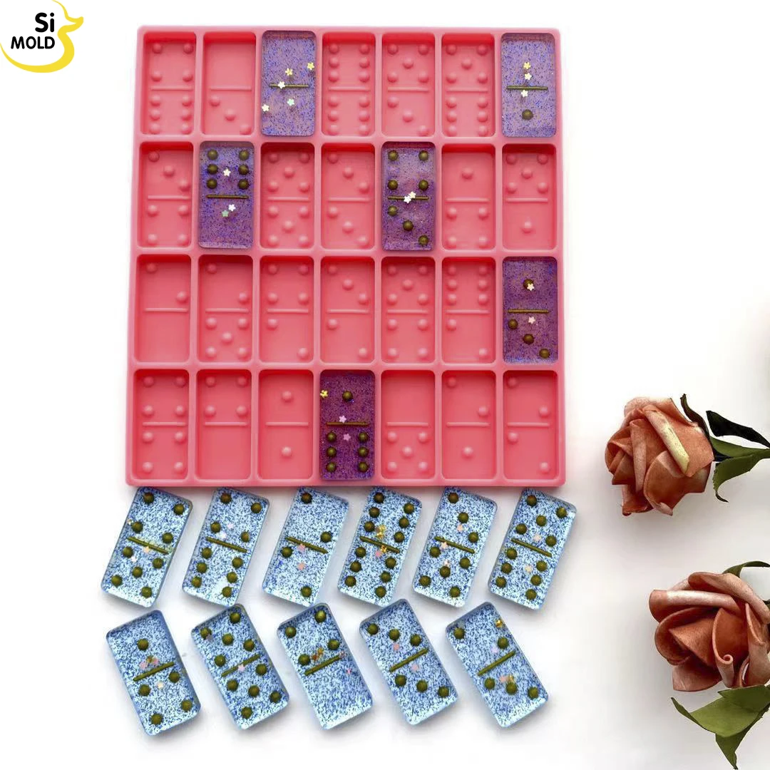 

Epoxy resin domino toy game card cake molds DIY making resin crafts silicone molds moulds, Stocked or custom