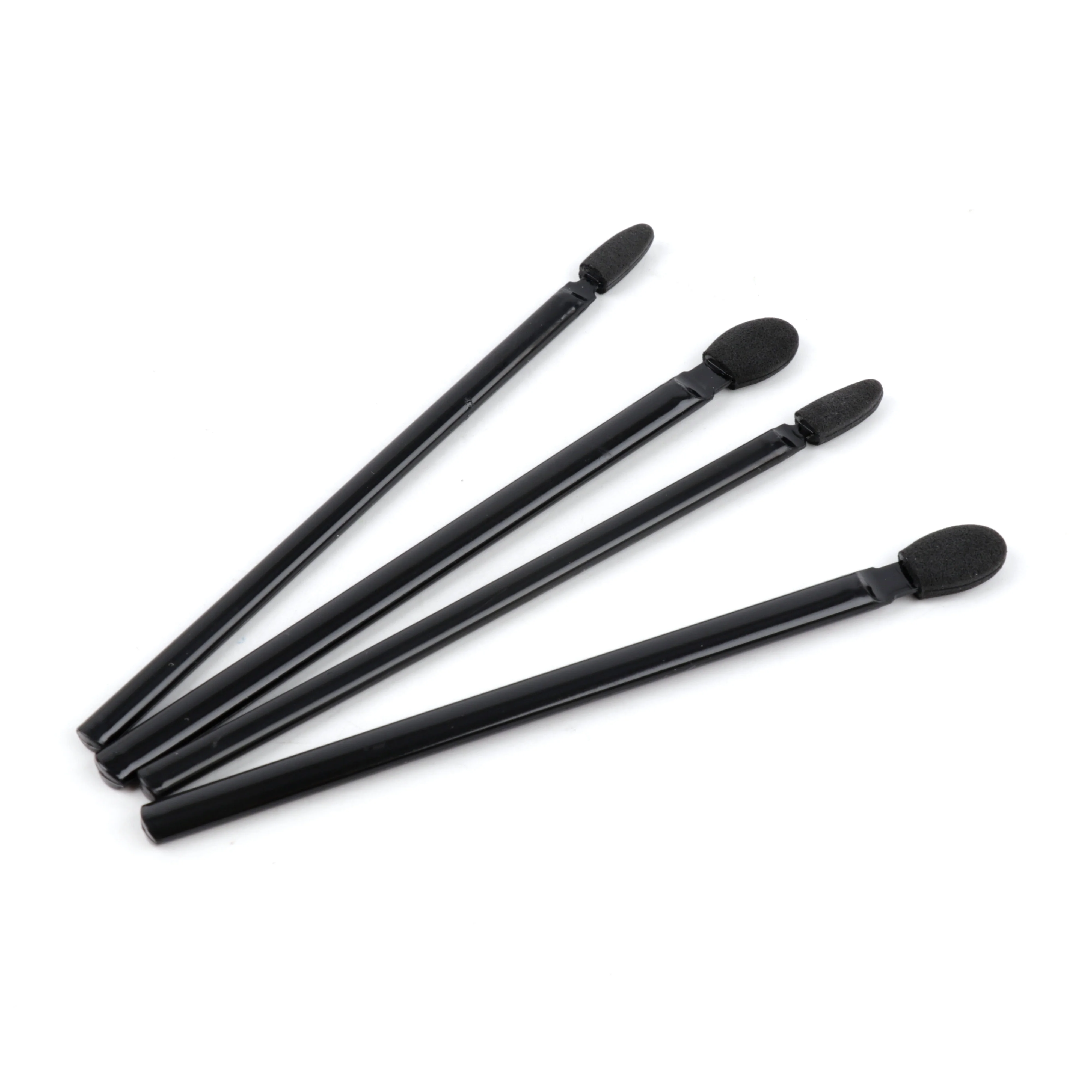 

4pcs Long Handle Makeup Sponge Makeup Tools Eyeshadow Sponge Brush, Black