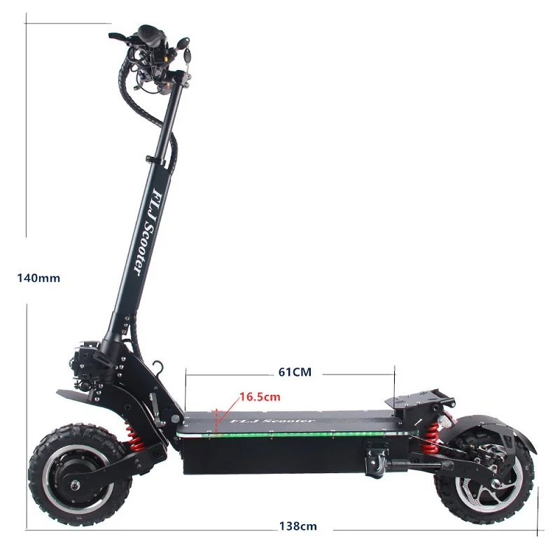 

FLJ Max speed 100kms 72V 7000w electric scooter adult escooter 60V 5600W 6000W for option