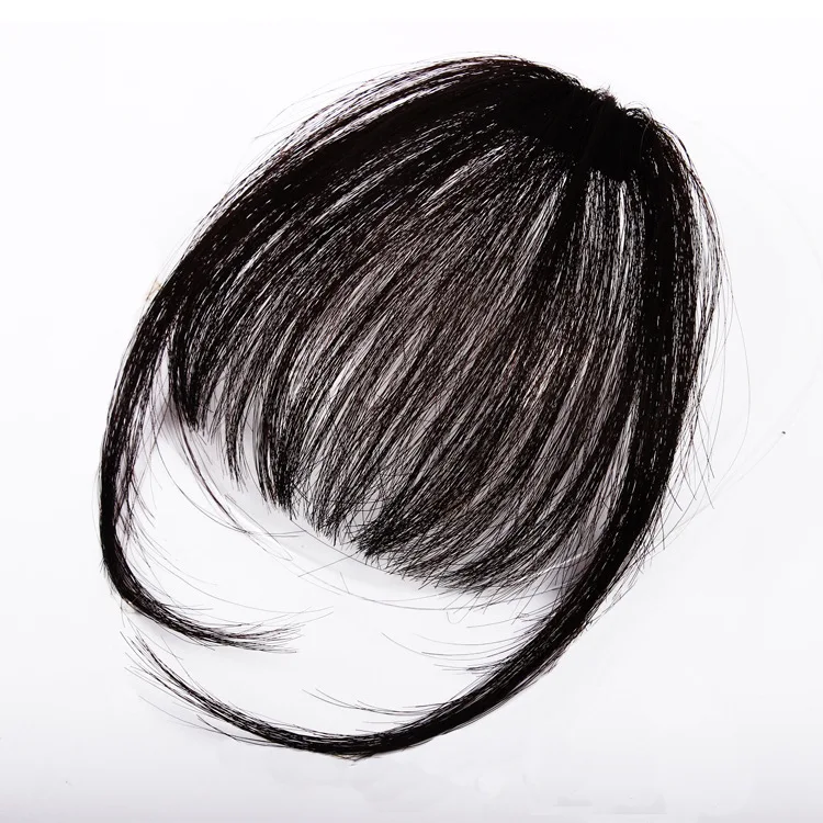 

Factory Stock Wholesale Mini Full Hand-Woven Human Hair Air Bangs Hair Extension Fringe, Pic showed