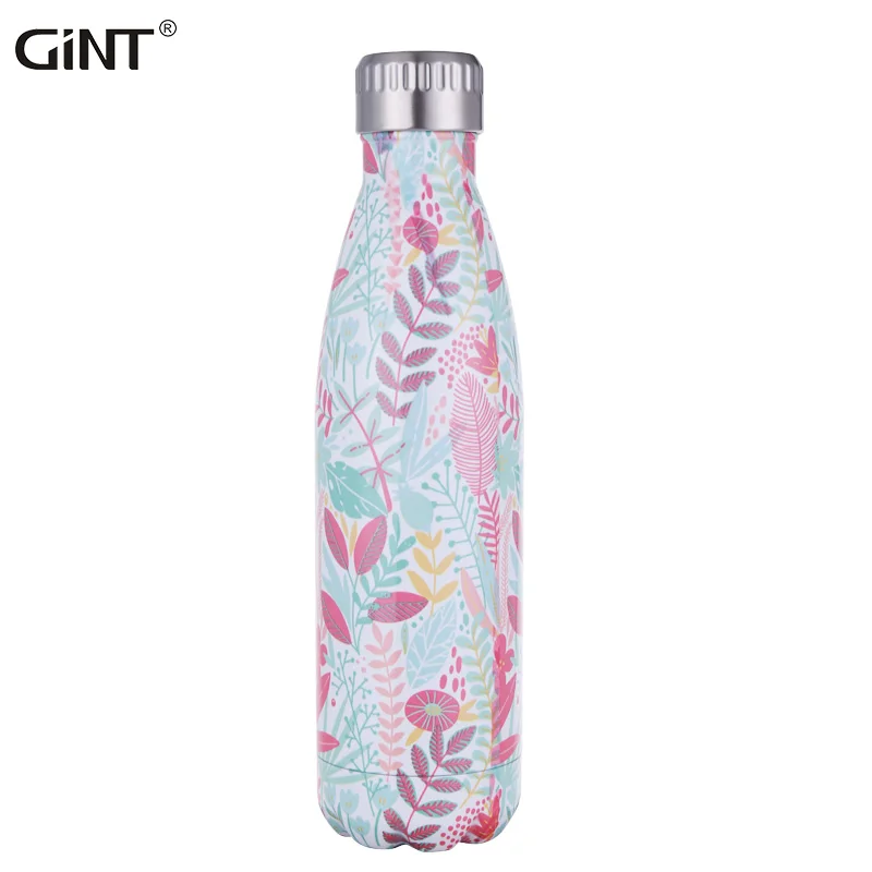 

GiNT 500ml Amazon Hot Selling Portable Sports Double Wall Insulated Water Cup Vacuum Flask Thermal Stainless Steel Water Bottles, Customized color