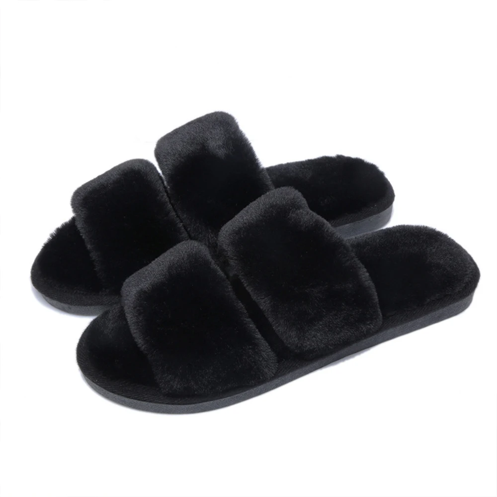 

ODM/OEM ladies winter fur slippers women's rubber fluffy big fur slippers, Customized