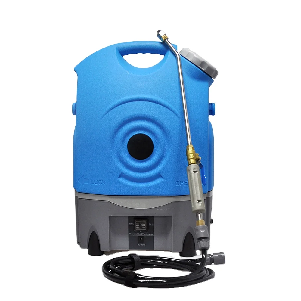 

Outdoor sports camping hiking portable car washer with 17 L water tank, Orange